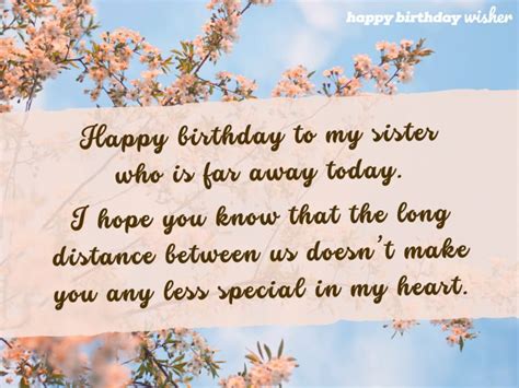 happy birthday to a far away sister.